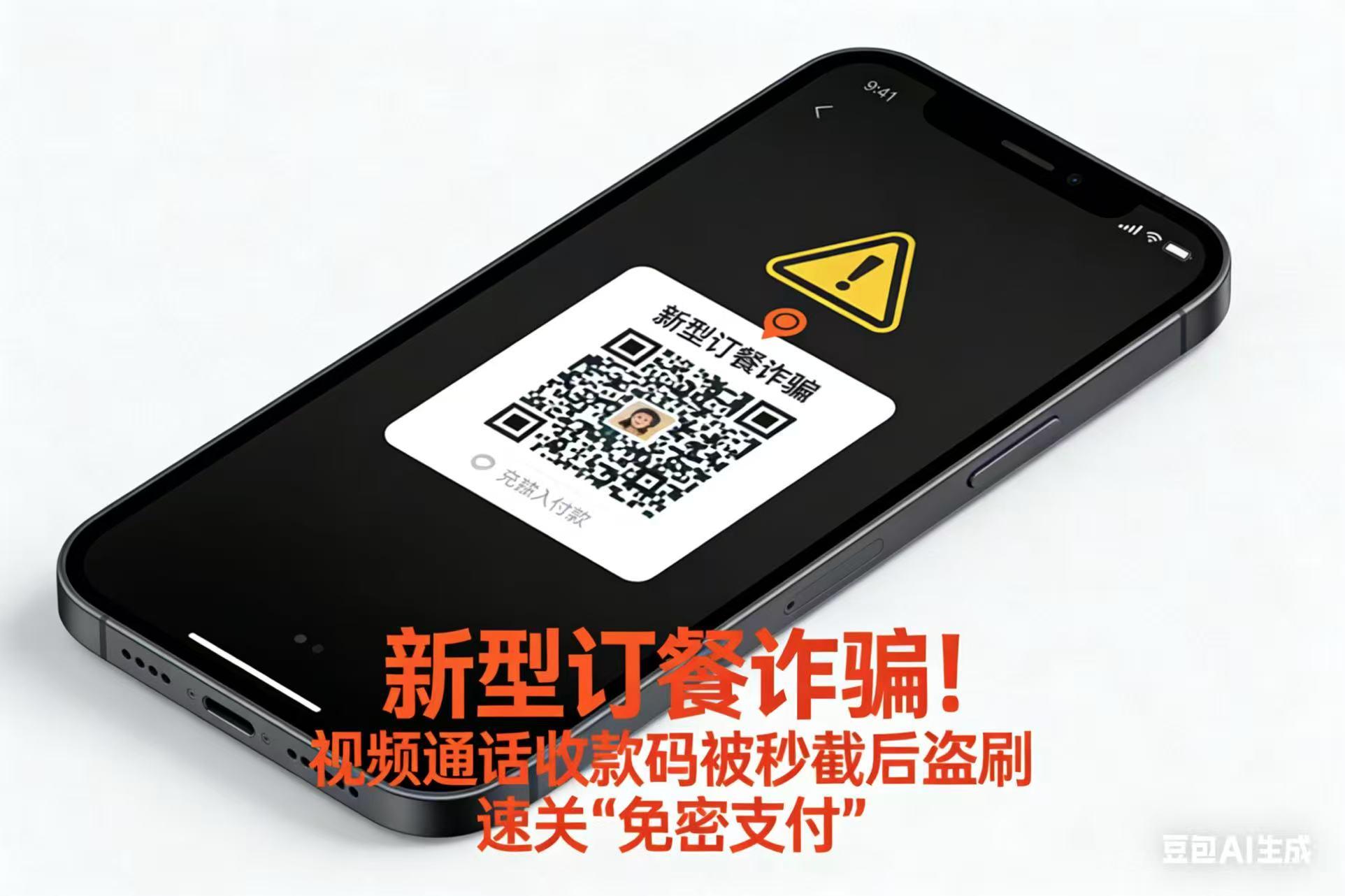 新型訂餐詐騙！視頻通話收款碼被秒截后盜刷 速關(guān)“免密支付”